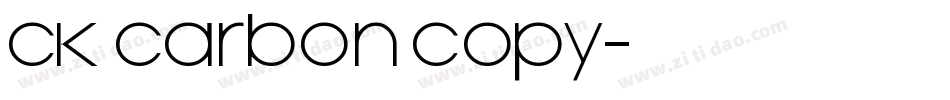 CK Carbon Copy字体转换